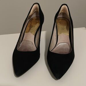 MICHAEL KORS | Black Suede Heels Pumps | 7.5
